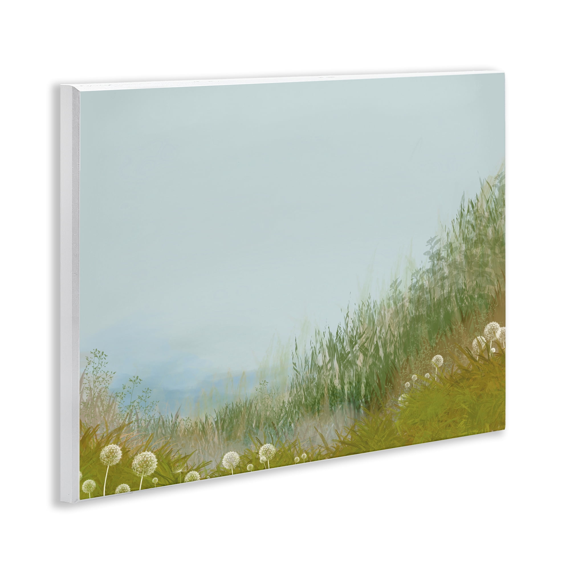 Misty Meadow Hill Wall Plaque Art, design by Renel Peters