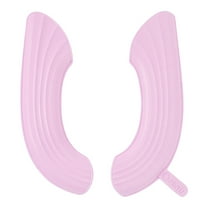 Hgallory Waterproof EVA Toilet Seat Covers for All Seasons, Non-Slip Dirtproof Potty Toilet Seat Covers for Kids Adults, Modern Home Decor Lavatory Closestool Pads, 1PC, 16"x4.7", Pink