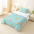thumbnail image 2 of Manfei Kawaii Duck Twin Comforter Sets 3-Piece for Kids Girls Boys,Cute Animal Bowknot Bedding Set,Microfiber Bedroom Decor, 2 of 6
