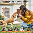 thumbnail image 3 of Dog Shock Collar, 3300ft Dog Training Collar with Remote, IPX7 Waterproof Rechargeable Sleek Modern Shock Collar with Beep, Vibration, Safety Shock, 8-120 lbs, 3 of 8