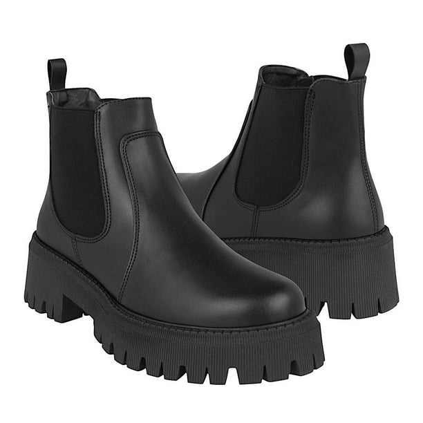 BOTINES DAMA STYLO 6609 SIMIPIEL NEGRO Stylo 6609 Walmart en linea