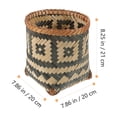 thumbnail image 3 of Masteelf  Rattan Trash Can Boho Waste Basket for Bathroom Woven Paper Office, 3 of 8