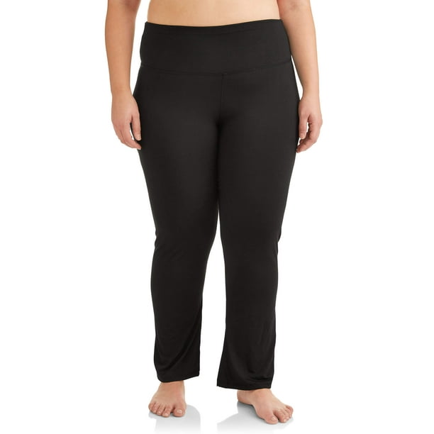 BSP - BSP Women’s Plus Size Active Foldover Yoga Pants - Walmart.com ...