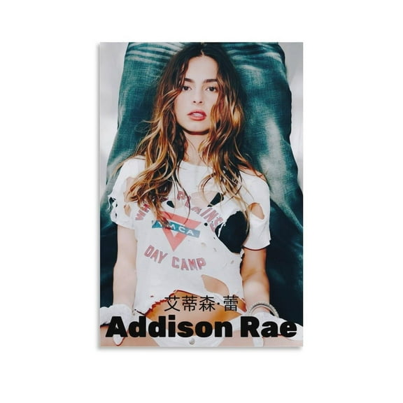 Addison Rae Art Poster,Canvas Wall Art,All Art Decoration Room, Fan Gift Decoration Painting Office