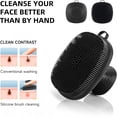 thumbnail image 2 of RAGUPEL 2-Pack Silicone Face Scrubber-Manual Waterproof Facial Cleansing Brush for Men&Women,Soft Exfoliating Face Wash Brush,Black, 2 of 9