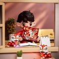 thumbnail image 5 of CREATITOY Chinese Style Lion Dance Plush Doll with Music & Light Festive Home Decor Toy, 5 of 8