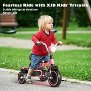 XJD 5-in-1 Toddler Bike for 1-4 Years Old Boys Girls Tricycles for Toddlers Kids Trikes for Balance Training Baby Bike Infant Trike