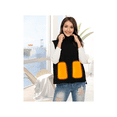 thumbnail image 3 of Ropa de fiebre para hombres y mujeres, chaleco cálido de lana de invierno, chaleco calefactable inteligente con carga USB (negro XL), 3 of 5
