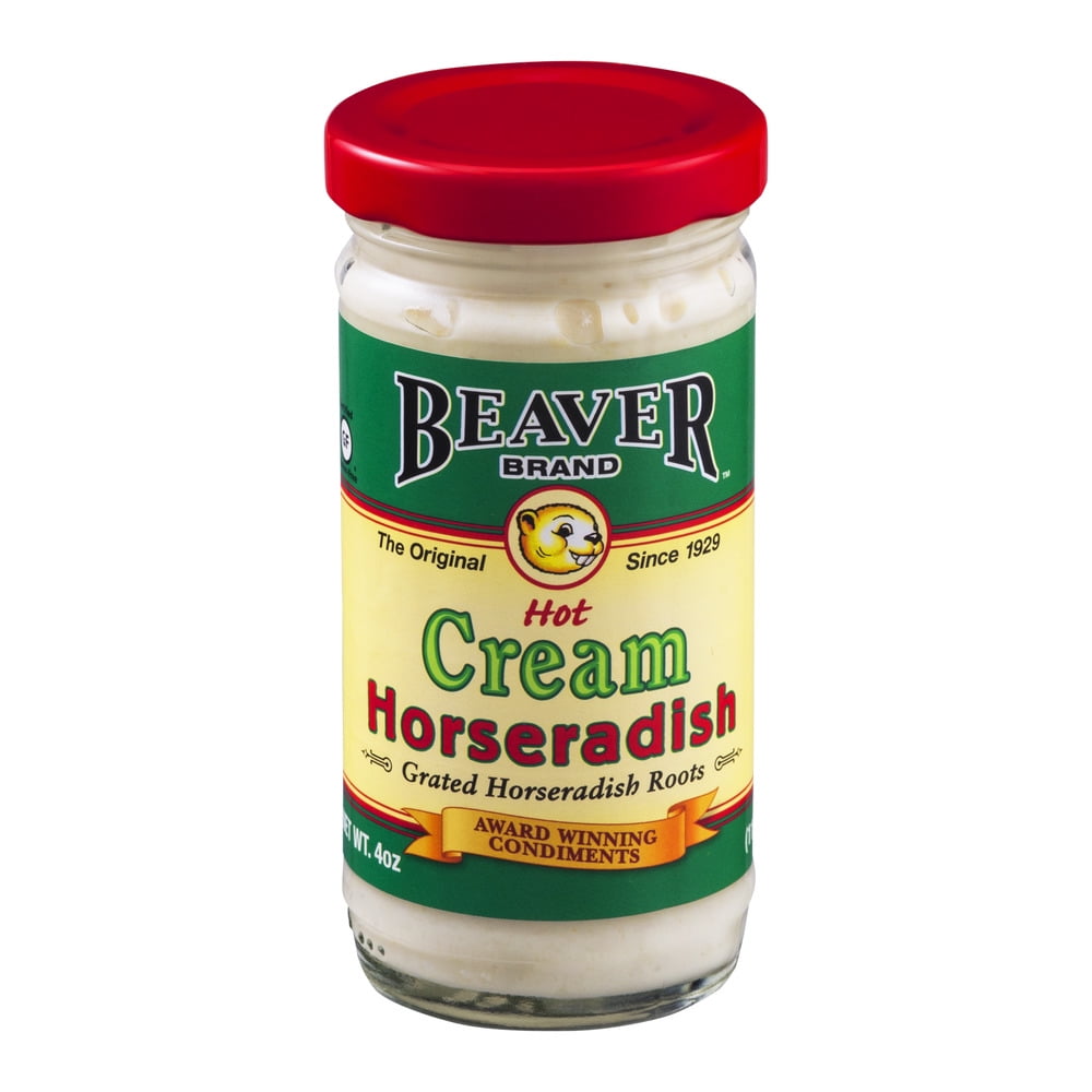 Beaver Brand Hot Cream Horseradish, 4.0 OZ by Beaverton Foods, Inc.