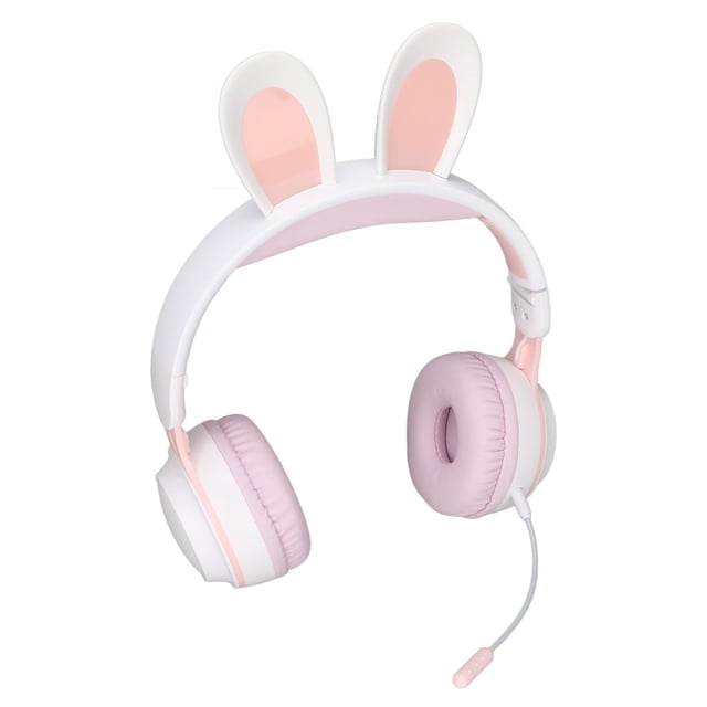 Earphone, Support Foldable Ear Headphones Long Battery Life For Tablet For Online Learning For PC White ,Blue,Green,Purple,,White