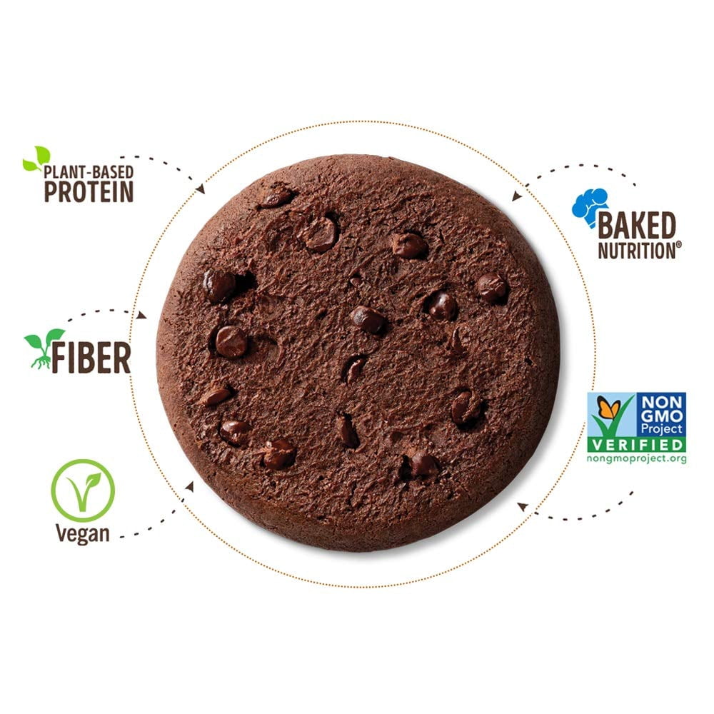 Lenny & Larry's The Complete Cookie, Double Chocolate, 2oz, 12ct - Plant-Based Protein Cookies, Vegan and Non-GMO