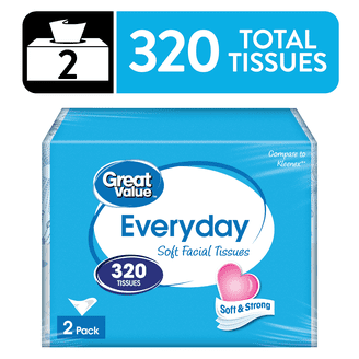 MediChoice Travel Size Facial Tissues, 5.7 Inch x 7 Inch, 40