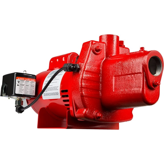 Red Lion RJS-50-PREM .5HP Cast Iron Thermoplastic Shallow Well Jet Pump