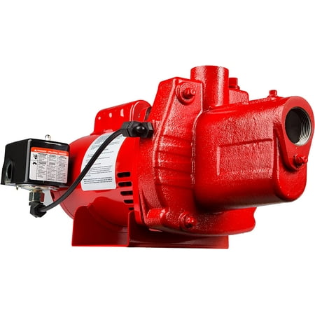 Red Lion RJS-100-PREM 602208 Premium Cast Iron Shallow Jet Pump for Wells up to 25 ft  9.1 x 17.8 x 9.1 inches