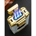 thumbnail image 4 of Bbsisgo Butane Torch Lighter, Windproof Lighter,  Multi Functional and Multi Scenario Applications.,SKU01217-金属绿GN, 4 of 10
