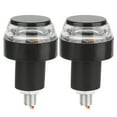 thumbnail image 1 of 2pcs LED License Plate Light Signal Lamp 27.6in Cable Accessory for Motorcycle ATV ScooterWhite Turn to Yellow, 1 of 8