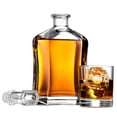 thumbnail image 3 of PN Brand Glass Decanter with Airtight Geometric Stopper 23.75 oz, 3 of 6