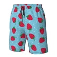 thumbnail image 4 of Fotbe Strawberries Trajes de Baño Estampados para Hombre, Shorts de Verano de Secado Rápido, Ropa de Playa, Bañadores-Medium, 4 of 6