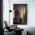 thumbnail image 3 of Painter Johannes Vermeer Painting Girl Reading A Letter at An Open Window Posters Canvas Art Prints Posters Photo Picture Painting Posters Decor Decorative 16x24inch(40x60cm), 3 of 6