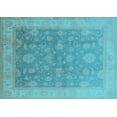 thumbnail image 1 of Ahgly Company Indoor Rectangle Oriental Light Blue Traditional Area Rugs, 7' x 9', 1 of 4