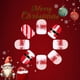 thumbnail image 5 of Paquete de 24 uñas postizas cortas navideñas a presión para pegar. Uñas postizas de cobertura completa con pegamento para uñas., 5 of 8