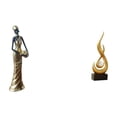 thumbnail image 1 of Escultura De Mujer Tribal Africana Con Figura Abstracta De Llama, Arte Moderno, Decoración De Resina Para El Hogar, Hoteles, Armarios, Salas De Estar Y Decoración Interior., 1 of 8