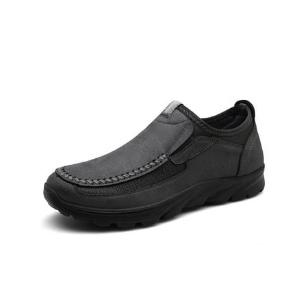 

UKAP Breathable Mens Driving Casual Boat Shoes Leather Flats Moccasin Slip On Loafers
