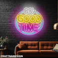 thumbnail image 2 of Craftnamesign 80s Good Time Neon Light For Music Studio Store Shop Wall Sign, 2 of 5