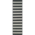 thumbnail image 2 of Couristan 52299081053076T 5 ft. 3 in. x 7 ft. 6 in. Afuera Yacht Club Power Loomed Transitional Rectangle Area Rug - Onyx & Ivory, 2 of 5