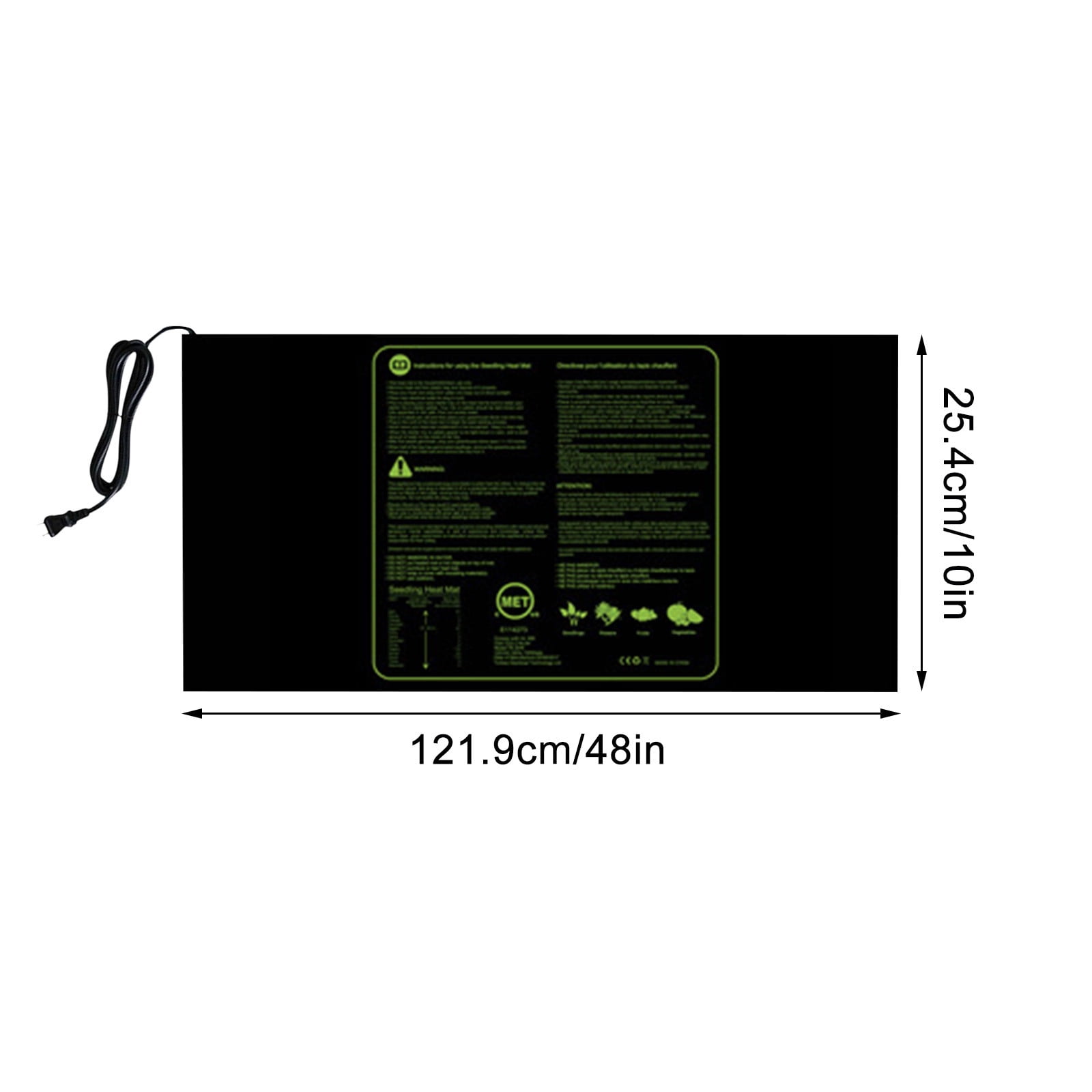 Pompotops 48*20 Inch Plant Heating Pad Seedling Heating Pad Seed