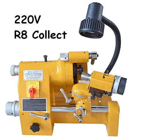 R8 Collect Universal Cutter Sharpener Grinder End Mill Lathe Drill Bit 220V 