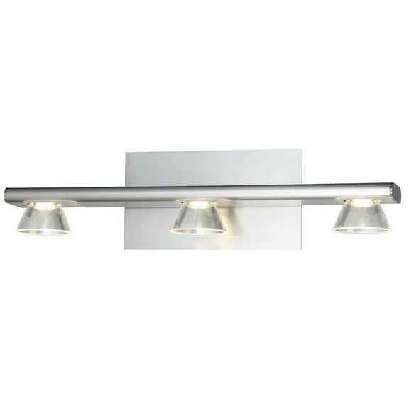 20064WV-BN-Jet-Abra Lighting-Jet - 27W 3 LED Bath Vanity-4.72 Inches Tall and 19.9 Inches Length