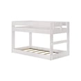 thumbnail image 3 of Max & Lily Twin over Twin Low Bunk Bed, Modern Farmhouse Solid Wood Bunk Beds for Kids, White Wash, 3 of 6