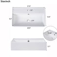 thumbnail image 5 of Scratch - Resistant and Easy - Clean - Upgrade Your Bathroom with a 21.6" Ceramic Vanity Sink, 5 of 5
