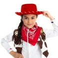 Sombrero Hats Party Pack Western Hats for Women Children's Red Cowboy