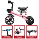 thumbnail image 5 of Triciclo 3 en 1 Plegable para Niños Convertible a Bicicleta y Balance Bike Luz Sonido Apto a partir de 2 Años o Hasta 25 kg - Rosa, 5 of 7