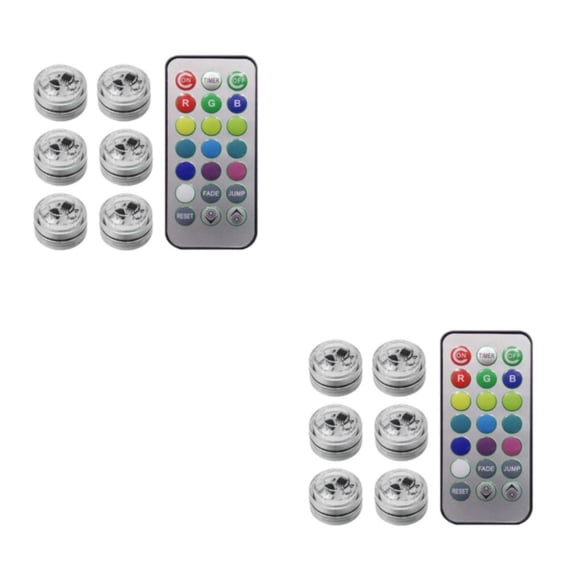 Luz LED inalámbrica Bearachild para coche Interior con control remoto 6 luces 2Conjunto