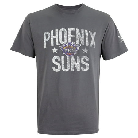 Adidas Original NBA Men's Phoenix Suns Weathered Vintage Logo T-Shirt, Grey