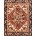 thumbnail image 1 of Ahgly Company Machine Washable Indoor Rectangle Abstract Saffron Red Area Rugs, 7' x 9', 1 of 7