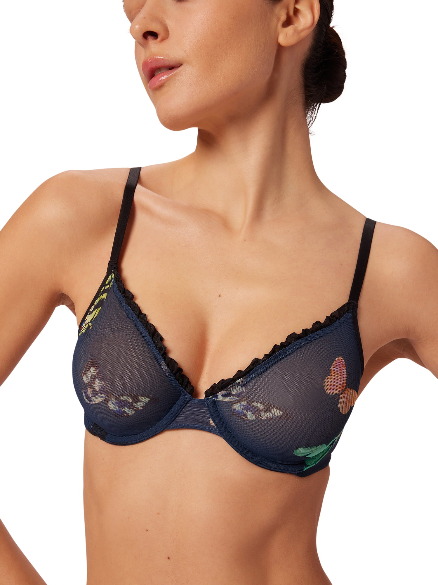 Parade Mesh Underwire Bra and Thong Set, Sizes XS to 3XL