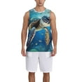 thumbnail image 6 of Rocae Watercolor Turtle4 for Men's Basketball Jersey Lightweight and Breathable Athletic Tank Top,Quick-Drying Sports Jersey Medium, 6 of 9