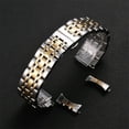 thumbnail image 3 of Destyer Gold Easy To Install Universal Smartwatch Replacement Strap With Adjustable Length Stainless Steel gold 24mm, 3 of 6
