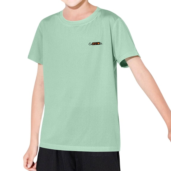 ZOSOED Girls Solid T Shirts Loose-Fitting Crewneck Casual Shirts with Stich Army Green 2-3years