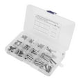 thumbnail image 3 of Clevis Pin Assortiment Kit, Professionnel Unique Trou Clevis Broches T Forme Pratique en Acier Inoxydable Robuste Antirouille pour Voiture 44pcs, 60pcs, 64pcs, 96pcs, 3 of 8