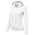 symoid Womens Sweatshirts & Hoodies Long Sleeve Solid Hoodies