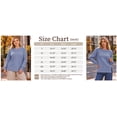 thumbnail image 3 of SHIBEVER Womens Sweaters Tops Fall Fashion Long Sleeve Tunic Lightweight Sweaters for Women Tops Dressy Casual Blue Pullover Blouse Size XL, 3 of 8