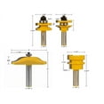 thumbnail image 2 of Yonico Rail & Stile Cabinet Door Router Bit Set 4 Bit Ogee - 1/2" Shank - 12430, 2 of 4