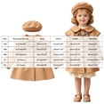 thumbnail image 3 of mgoYE Baby Coats Fall Winter Kid Baby Girl Button Jacket Clothes Baby Outwear Clothes with Beret 12-18 Months, 3 of 9
