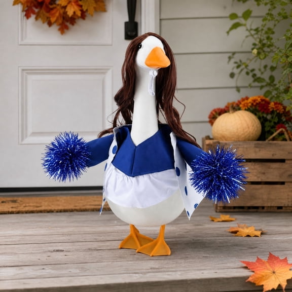 Decorative Porch Goose Outfit, Seasonal Dress Costume for Lawn Goose Statues, Indoor Outdoor Garden, Patio, Porch and Holiday Display Accessory