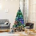 thumbnail image 2 of Costway 150 cm Árbol de Navidad de Fibra Artificial Abeto con Soporte de Metal Decoración de Fiesta para Casa Oficina Tienda, 2 of 7